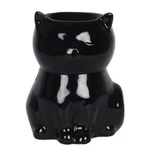 Black Cat Tealight Wax Burner