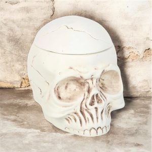 Weathered Skull Tealight Wax Burner